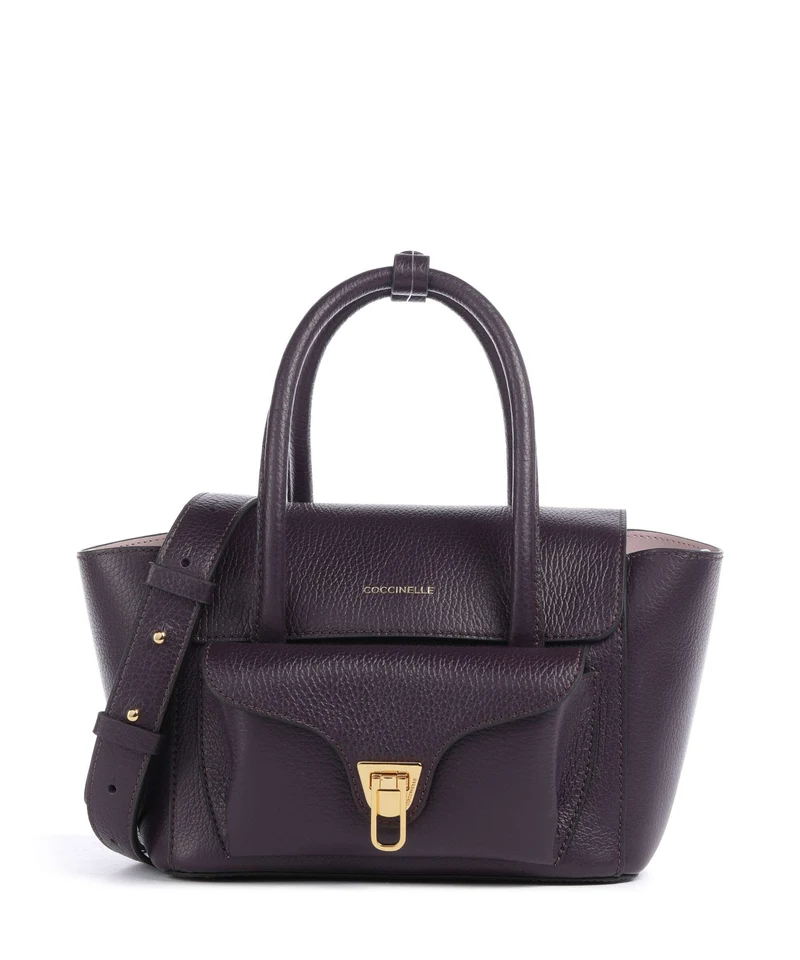 Coccinelle Beat Double Handtasche prune