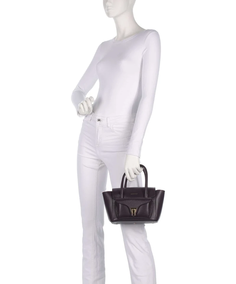 Coccinelle Beat Double Handtasche prune