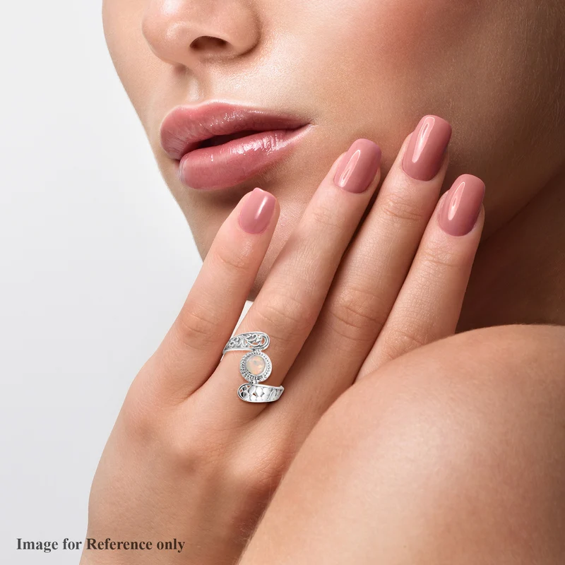 Royal Bali Kollektion - natürlicher, äthiopischer Opal-Ring, 925 Silber ca. 0,60 ct