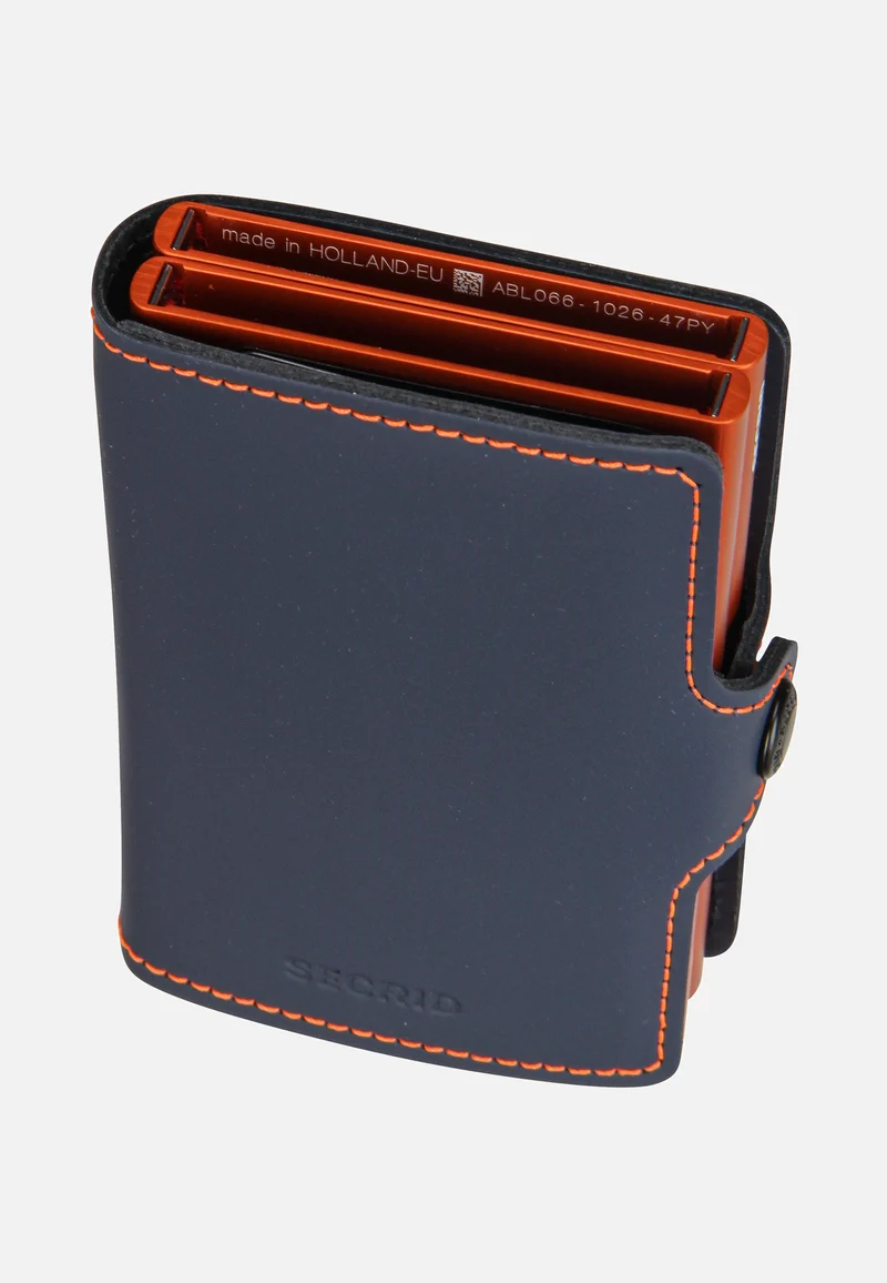 Twinwallet Matte Night Blue-Orange - Portemonnaie