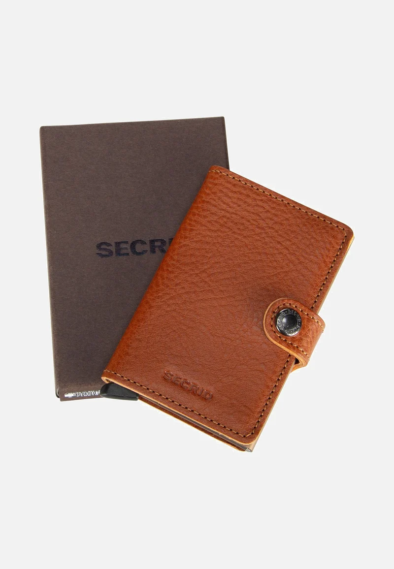 Miniwallet Veg Tanned Caramello-Sand - Portemonnaie