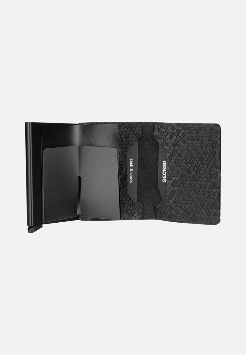 Slimwallet Hexagon Black - Portemonnaie