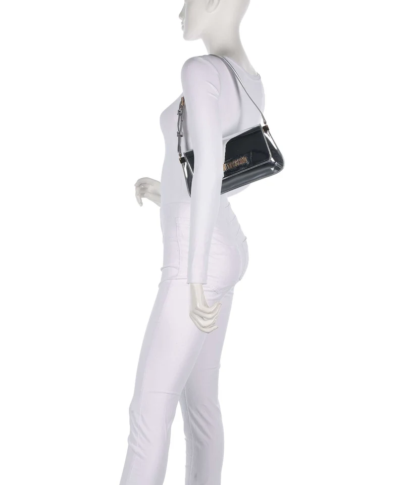 Love Moschino Smart Daily Schultertasche silver