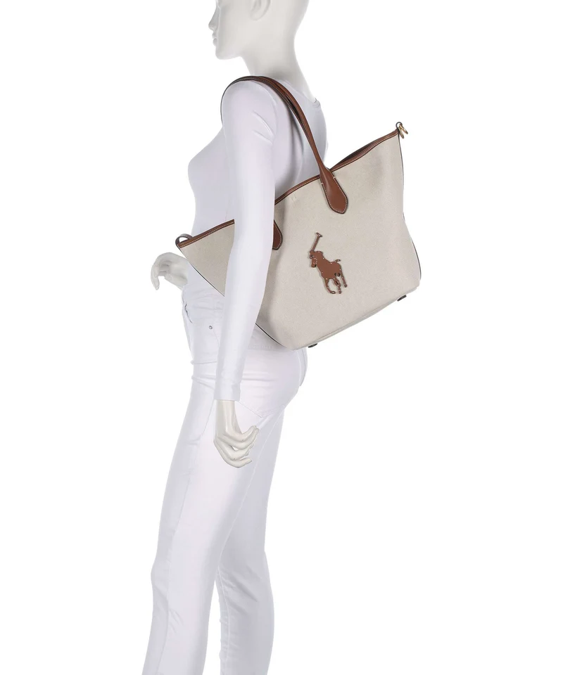 Polo Ralph Lauren Bellport Medium Shopper natural/cuoio