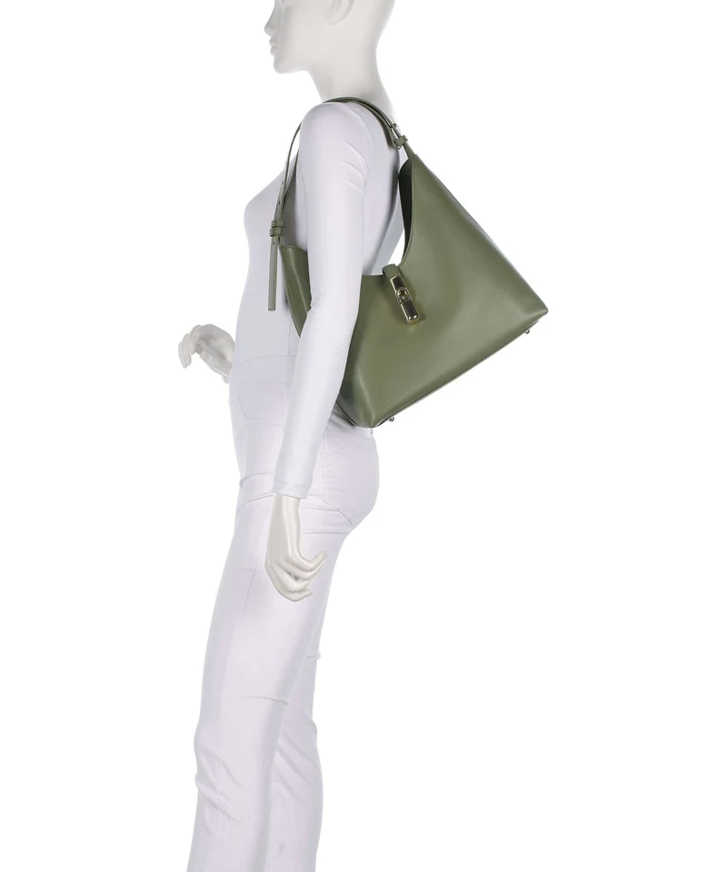 Furla Goccia M Beuteltasche avocado
