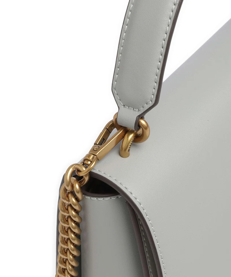 Pinko Love One Classic Handtasche grigio perla/antique gold