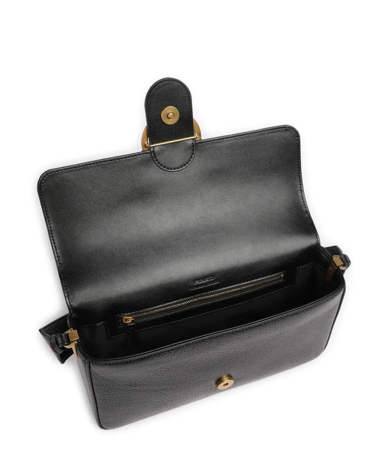 Pinko Love One Classic Slouchy Schultertasche nero/antique gold