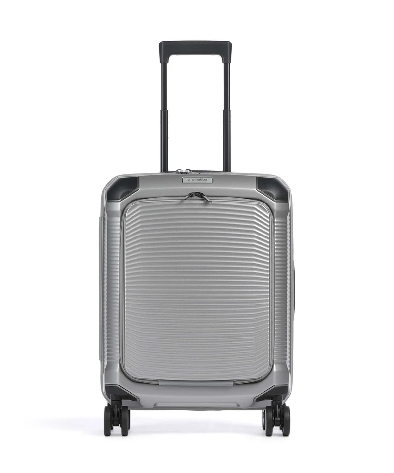 Travelite Millenium 4-Rollen Trolley silver