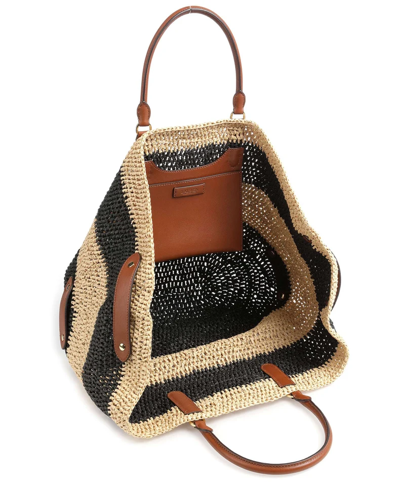 Lauren Ralph Lauren Daphney 40 Straw Handtasche natural/black/lauren tan