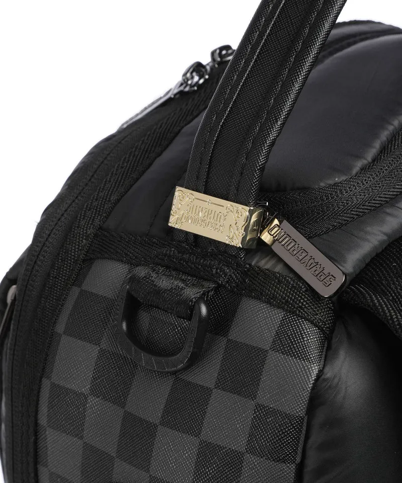 Sprayground Black Puffer Check Rucksack black/grey