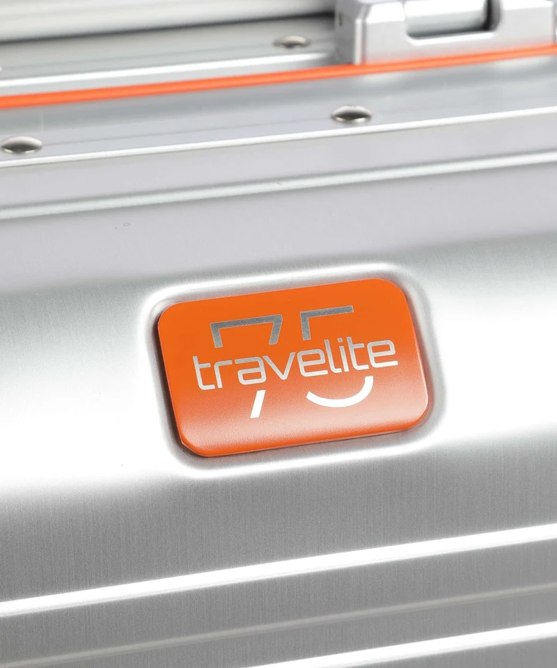Travelite Next 4-Rollen Trolley silber orange