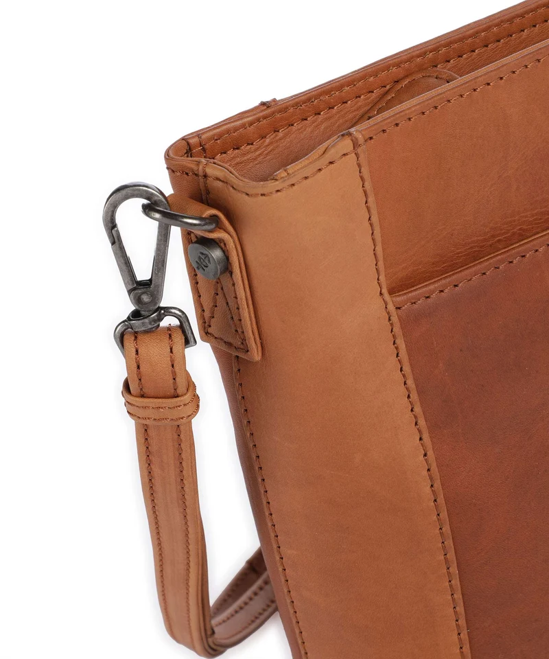 The Chesterfield Brand Wax Pull Up Cow Moore Bucket Handtasche cognac