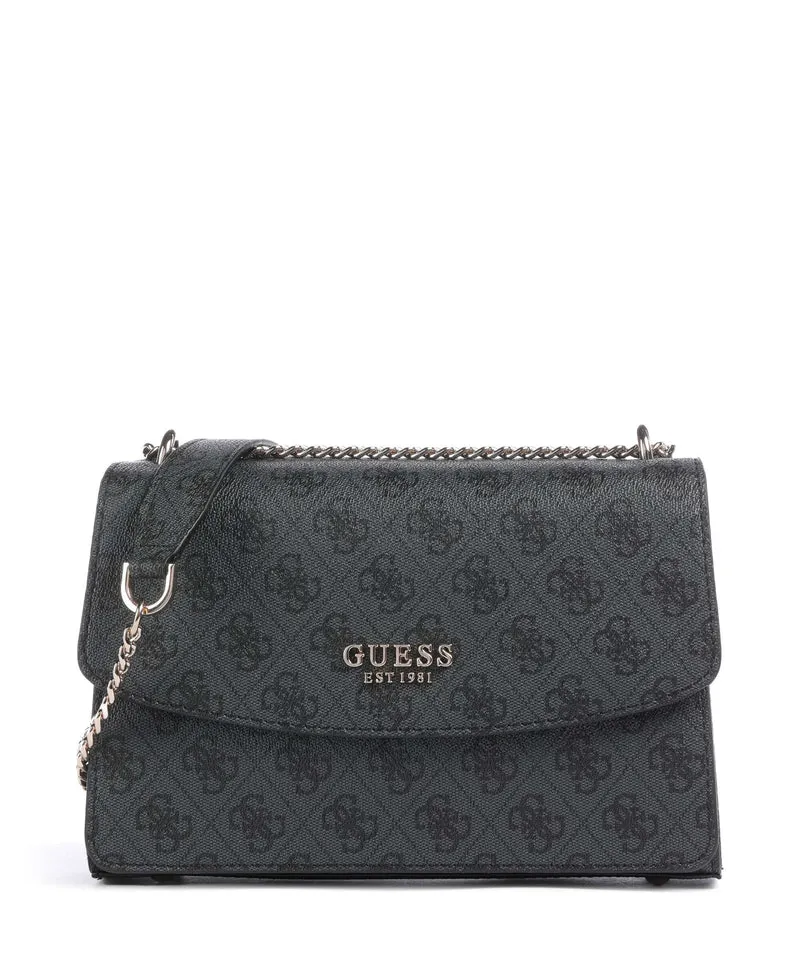 Guess Calista Schultertasche coal logo