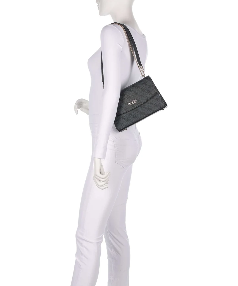Guess Calista Schultertasche coal logo