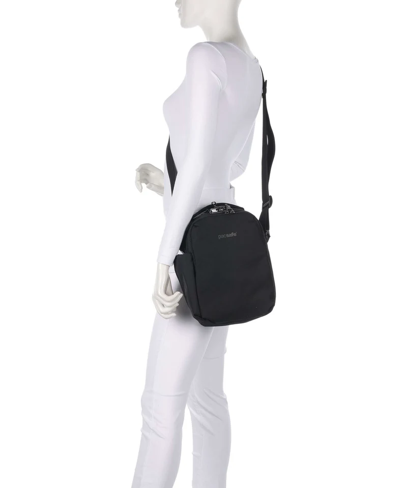 Pacsafe V Tour Umhängetasche jet black