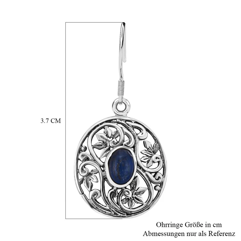 Royal Bali Kollektion - Kyanit Ohrringe 925 Silber ca. 2.08 ct