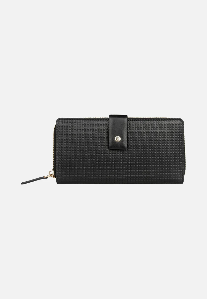 Noemi Ladies Long Zip Wallet Black - Portemonnaie