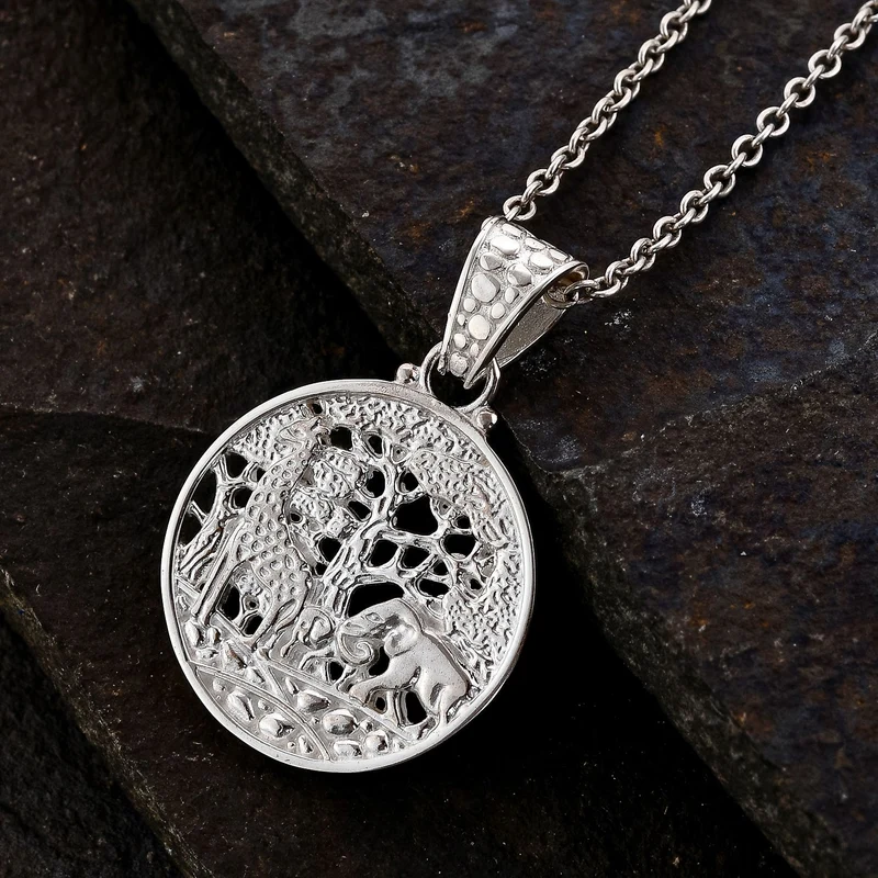 Royal Bali - Safari Muster, 925 Silber Anhänger ca. 8,34g