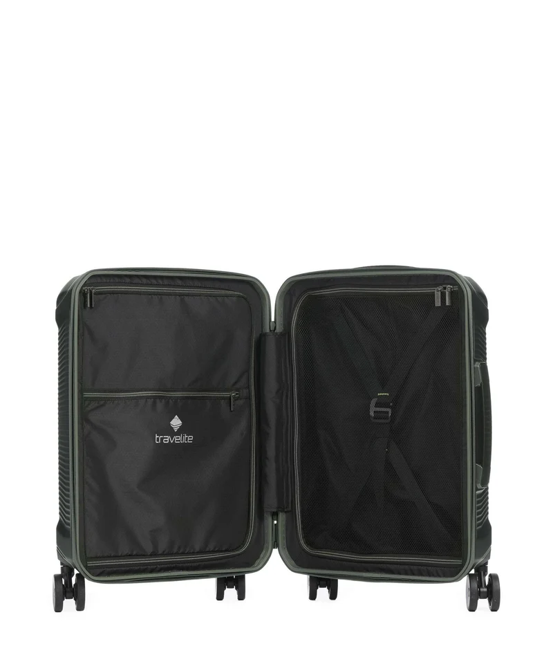 Travelite Millenium 4-Rollen Trolley Set pine green