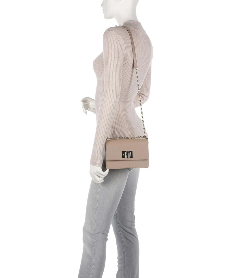 Furla 1927 Mini Schultertasche greige