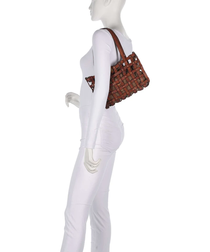 Campomaggi Schultertasche cognac/bronze