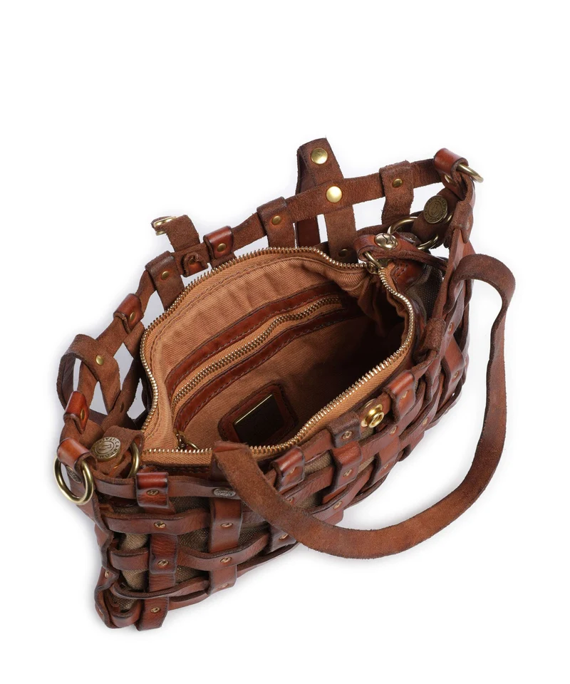 Campomaggi Schultertasche cognac/bronze