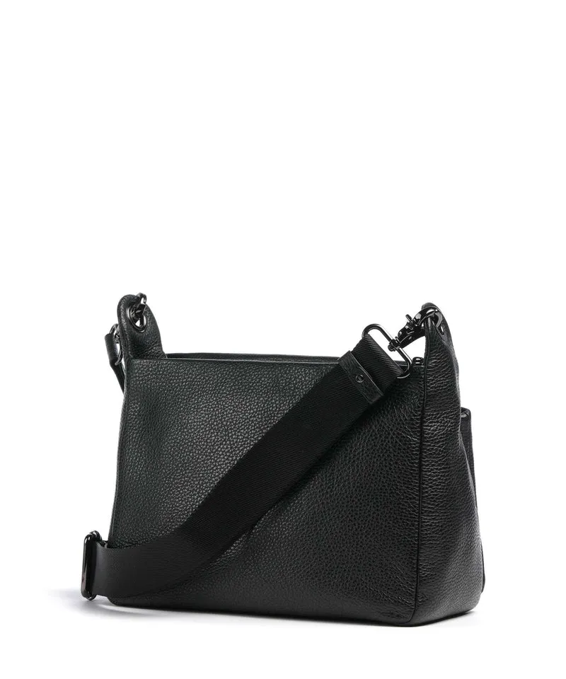 Mandarina Duck Mellow Leather Schultertasche nero