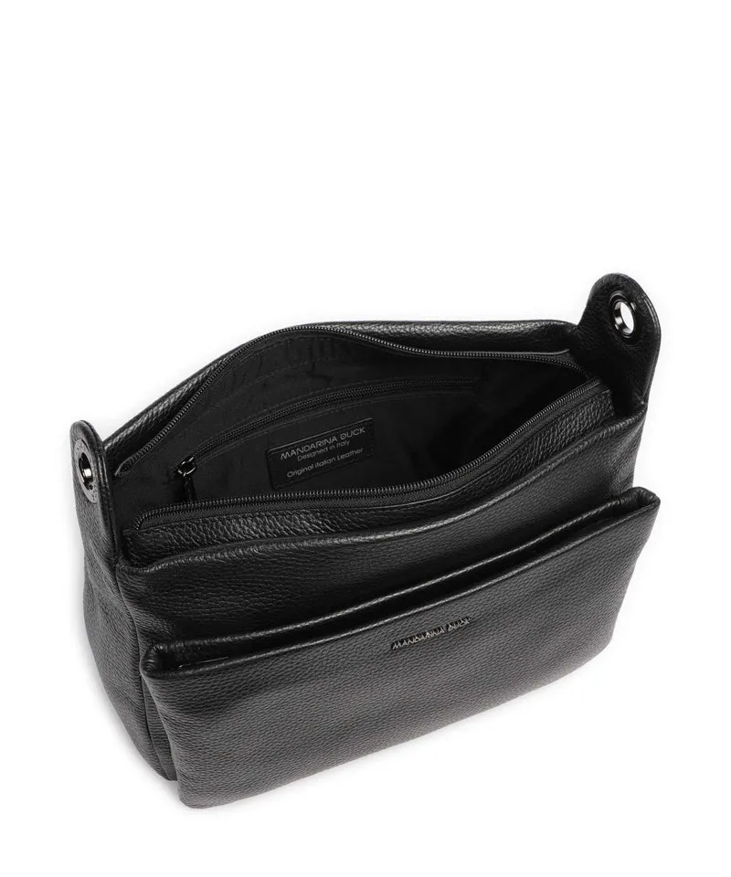 Mandarina Duck Mellow Leather Schultertasche nero
