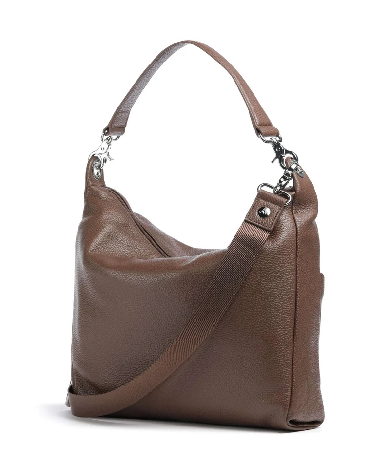Mandarina Duck Mellow Leather Beuteltasche milk chocolate