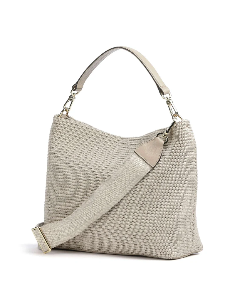 Abro Raffia Kaia Beuteltasche sahara