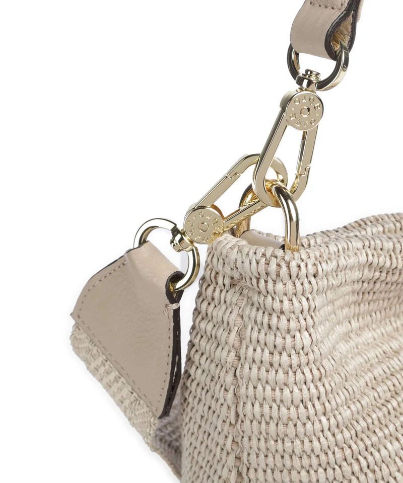 Abro Raffia Kaia Beuteltasche sahara