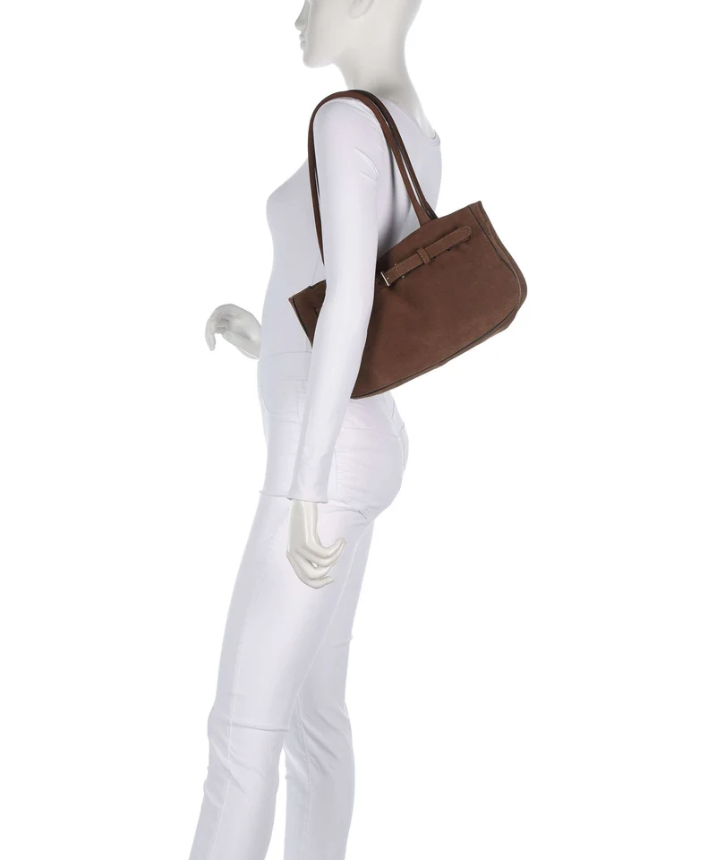 Abro Suede Jill Schultertasche wood