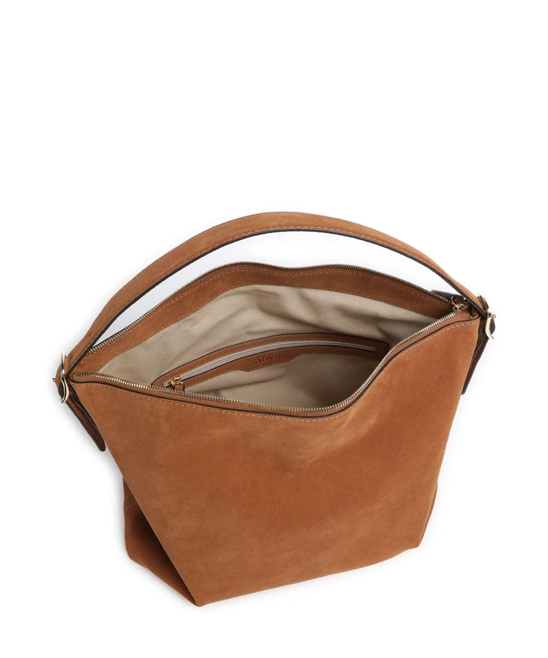 Abro Suede Carina Beuteltasche cuoio