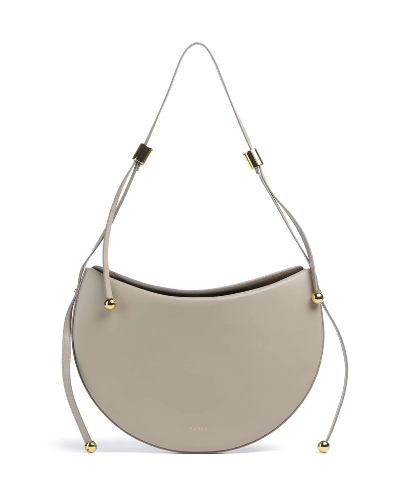 Furla Moonstone M Schultertasche linen