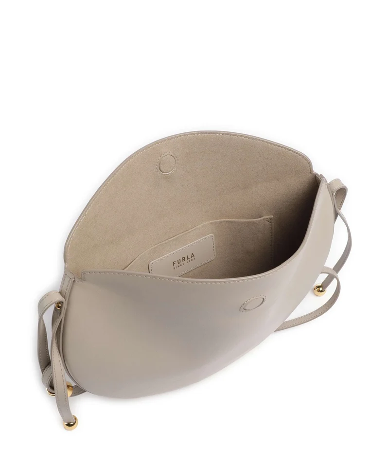 Furla Moonstone M Schultertasche linen