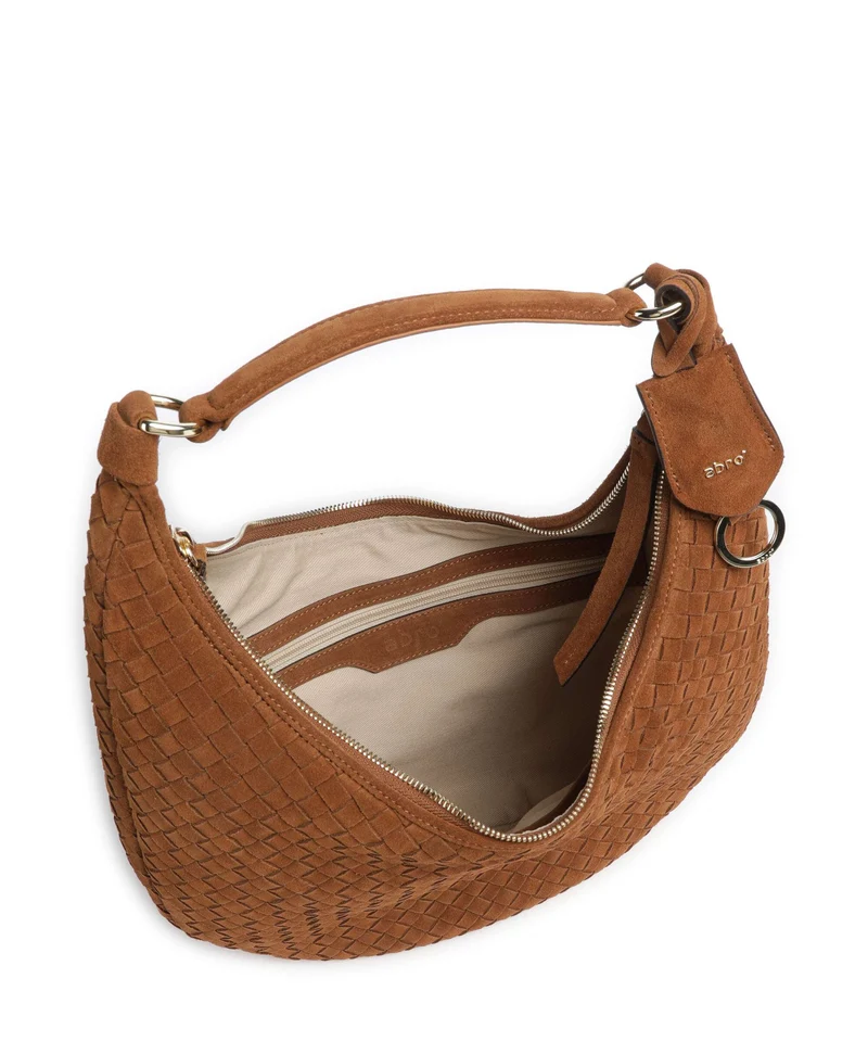 Abro Suede Nana Small Beuteltasche cuoio