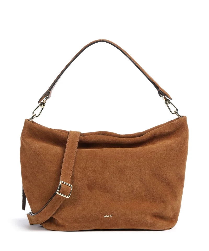 Abro Suede Ebony Beuteltasche cuoio
