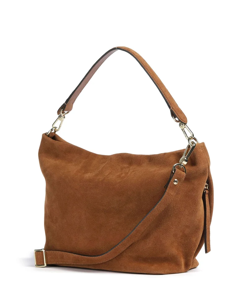 Abro Suede Ebony Beuteltasche cuoio