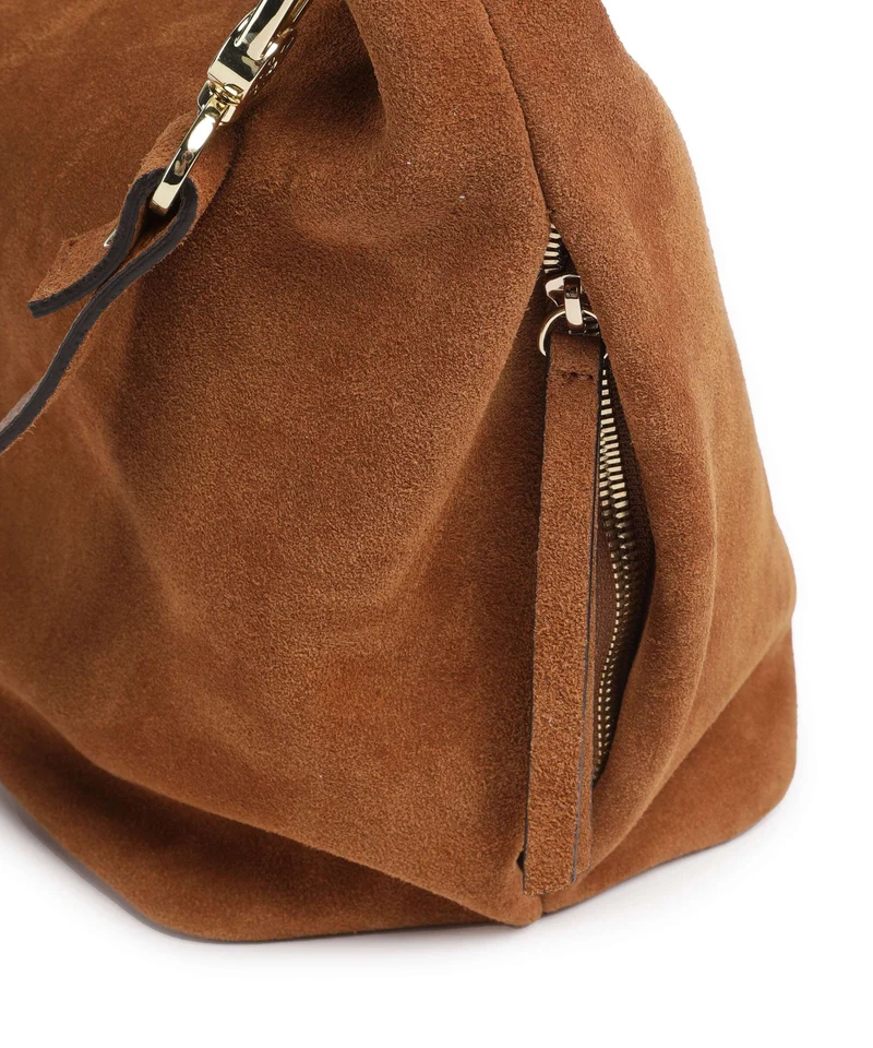 Abro Suede Ebony Beuteltasche cuoio