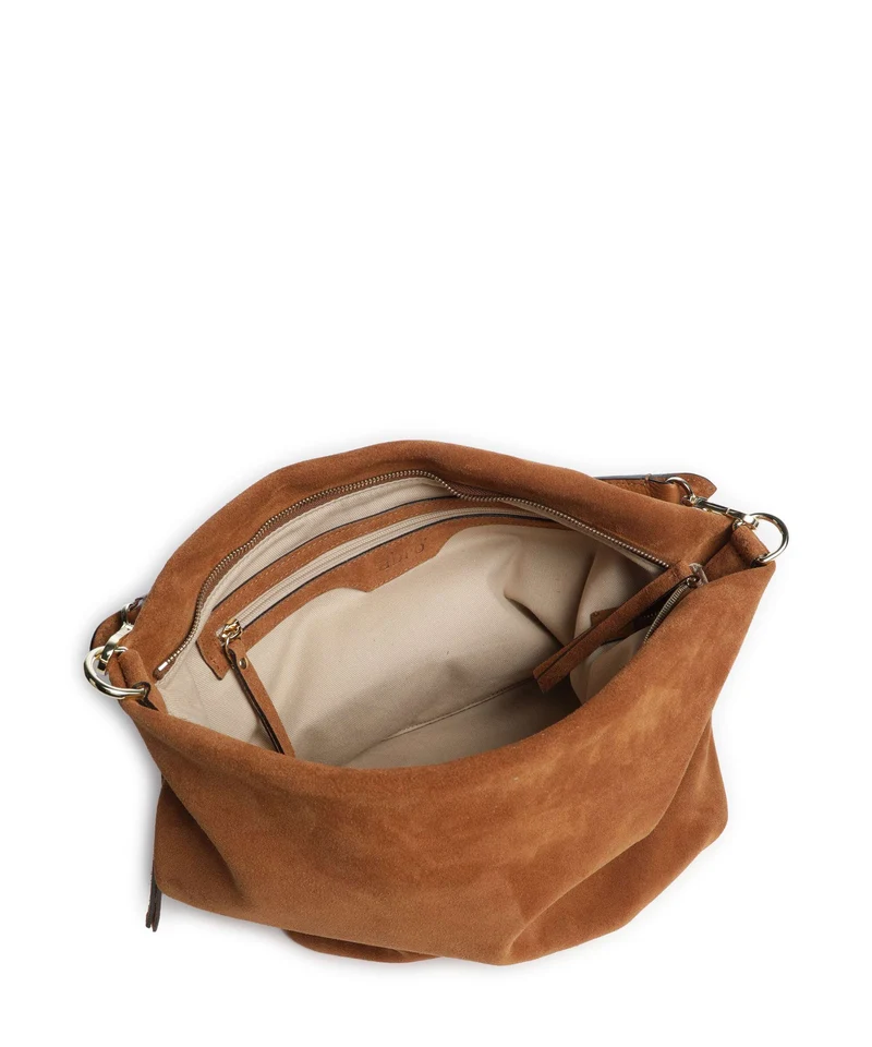 Abro Suede Ebony Beuteltasche cuoio