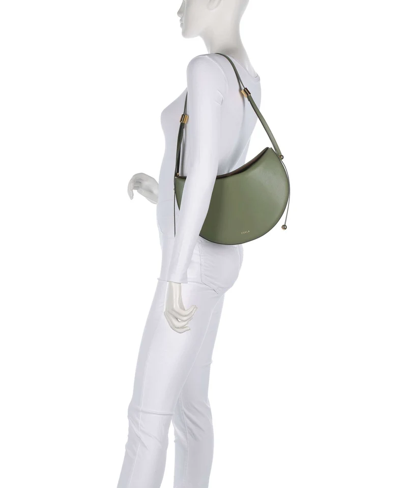 Furla Moonstone M Schultertasche avocado