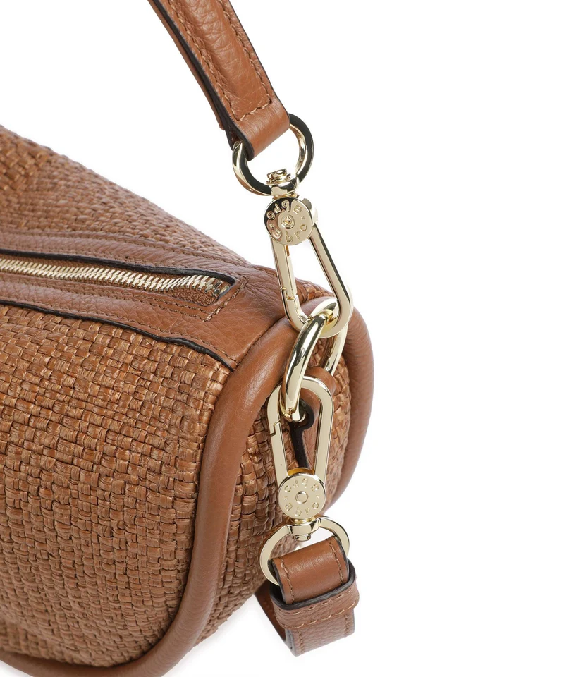 Abro Raffia Intreccio Willow Beuteltasche caramel/cognac