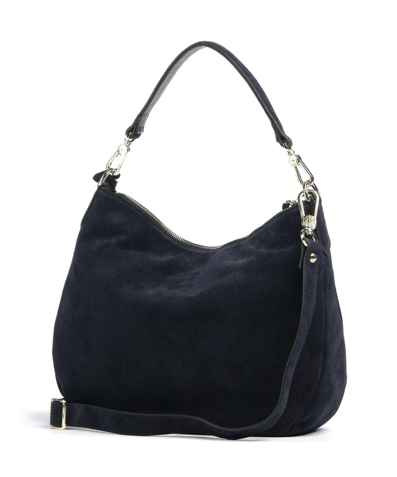 Abro Suede Juna Small Beuteltasche navy