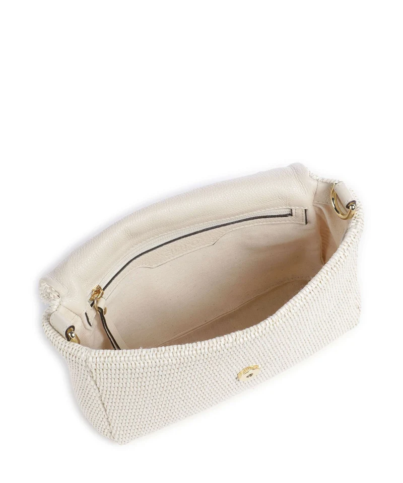 Abro Raffia Classica Temi Schultertasche beige