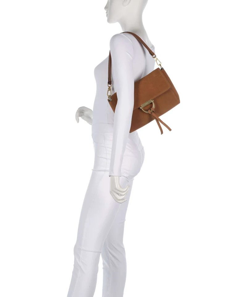 Abro Suede Temi Schultertasche cuoio