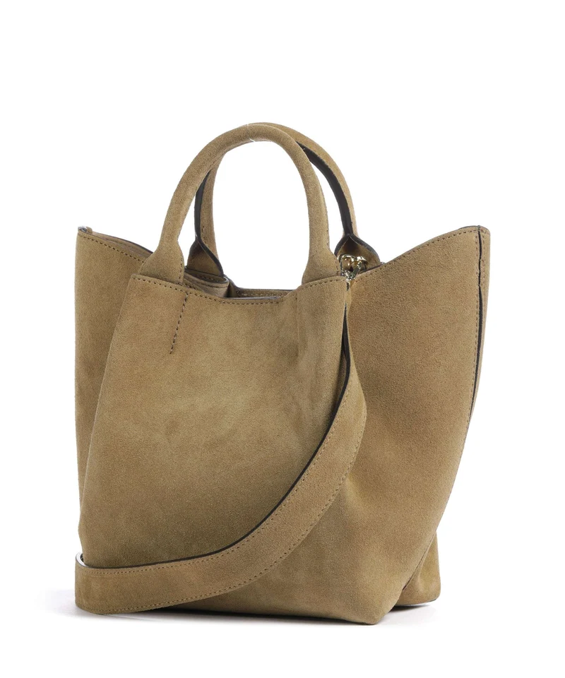Abro Suede Essential Small Handtasche mud