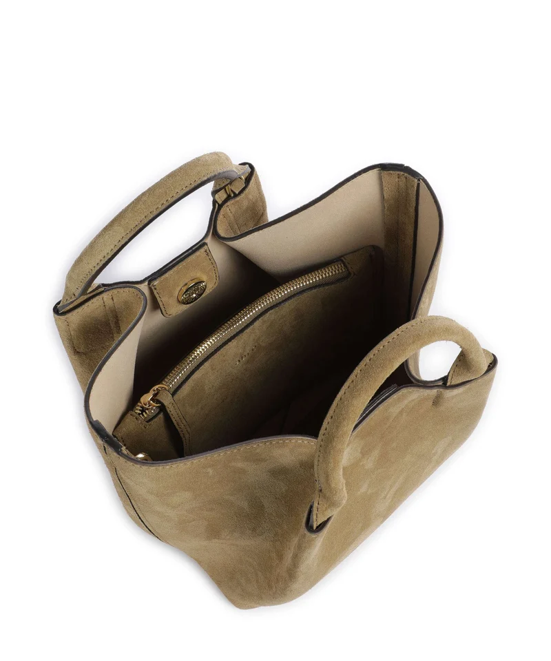 Abro Suede Essential Small Handtasche mud