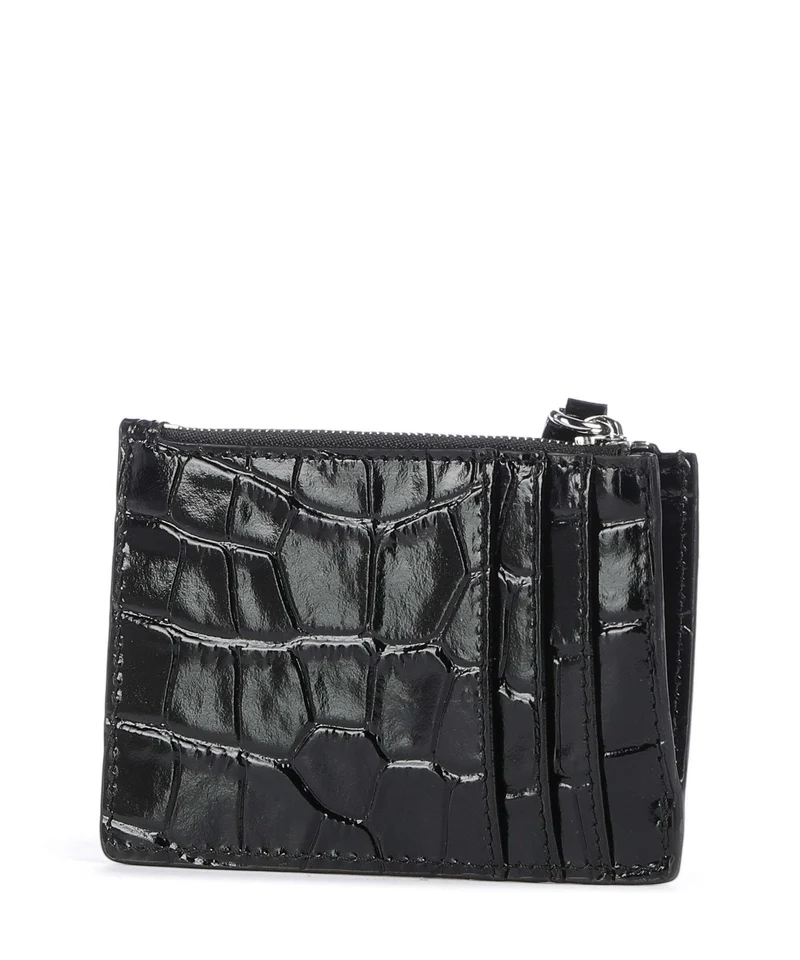 Vivienne Westwood Embossed Croc Slim Kreditkartenetui black