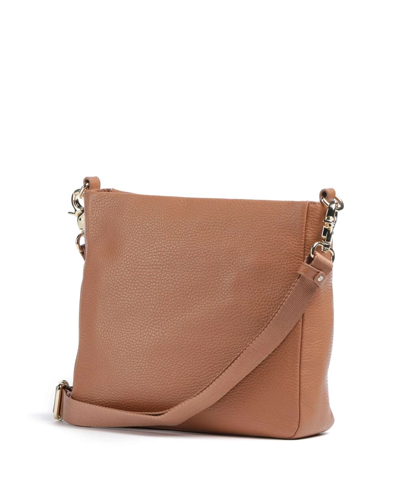 Mandarina Duck Mellow Leather Umhängetasche pecan nut