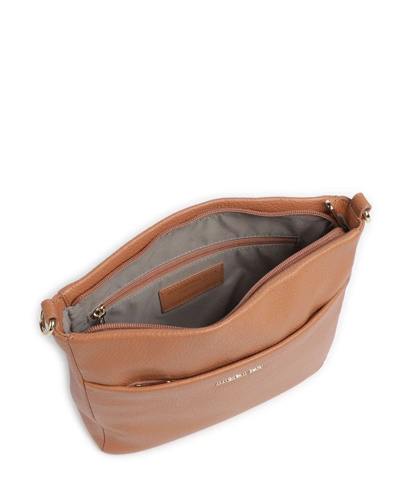 Mandarina Duck Mellow Leather Umhängetasche pecan nut